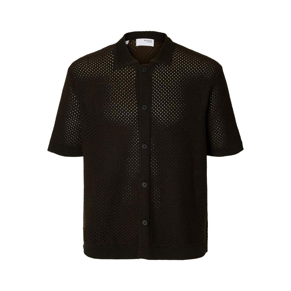 Selected Homme Ginger Knit Relaxed Polo Cardigan